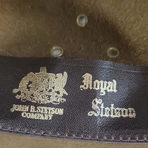 Royal Stetson fedora hat part of The Safari Collection Size 59 ( 7 3/4 ) - Picture 6 of 11